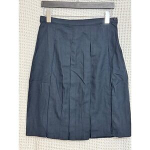 Lands' End Navy Blue‎ Pleated Skirt Women's School Uniform Style